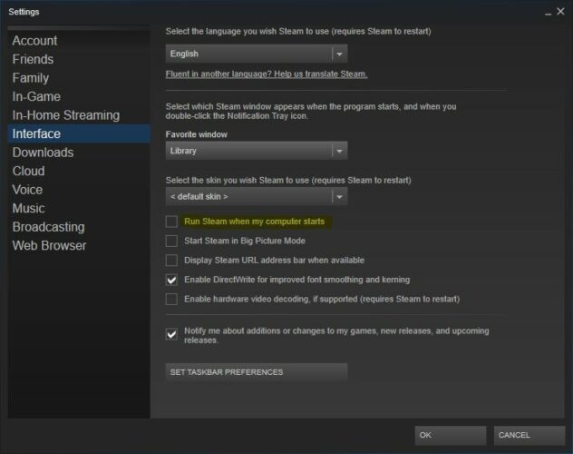 run-steam-when-my-computer-starts Steam needs to be online to update