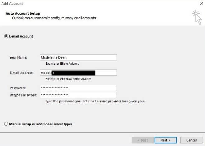 account settings mail change offline Outlook Data File (.ost) location 