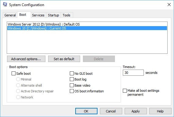 How to dual boot Windows 10 and Windows Server
