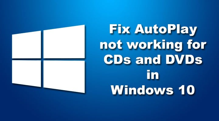 autorun not working windows 10