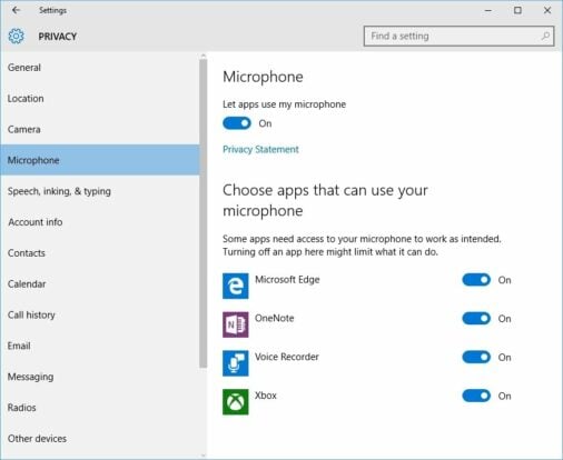 Fix voice recording issues in Windows 10