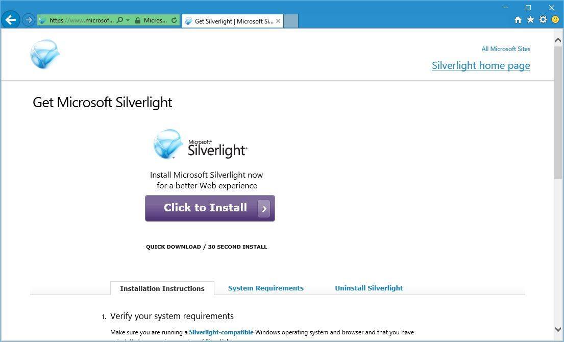 silverlight download for windows 10