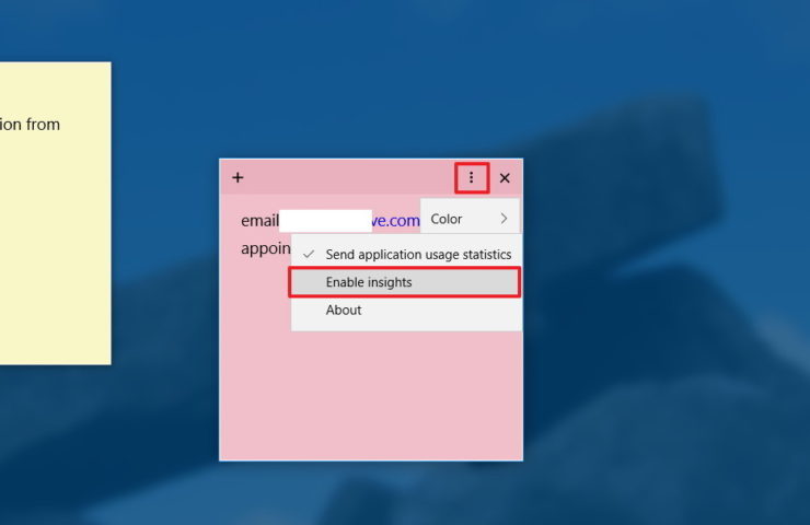 sticky notes location windows 10