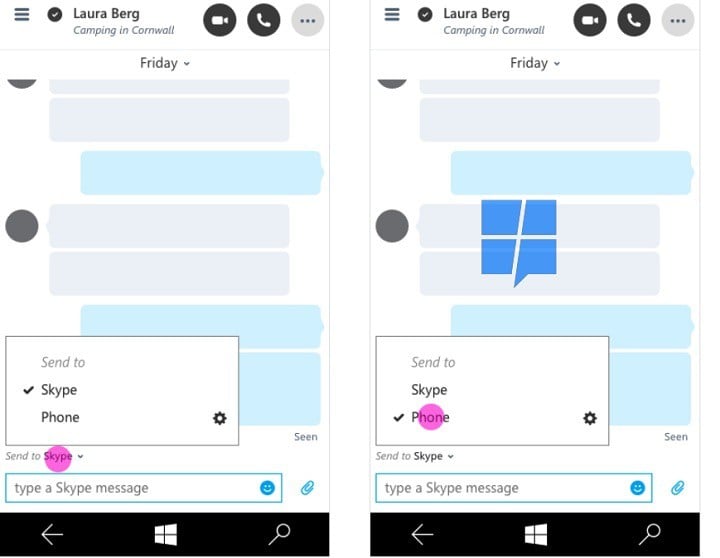 Messaging Everywhere on Skype UWP leaked images