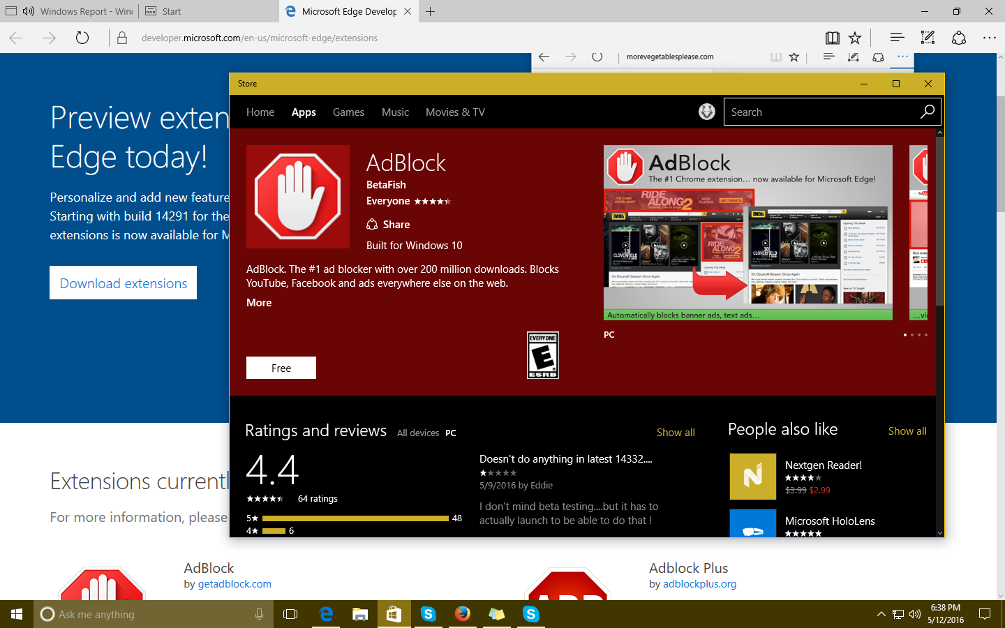 windows 10 update microsoft edge