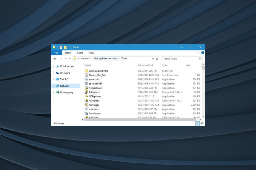 find out how to install sysinternals in Windows 10