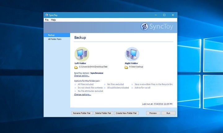 microsoft folder sync software