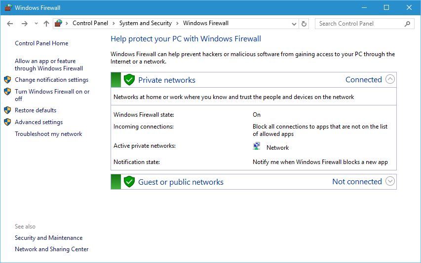 network-sharing-center-windows-firewall