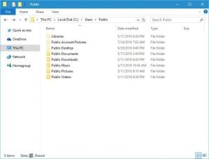 We answer: What is Public folder in Windows 10 and how to use it?