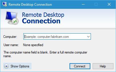Remote-Desktop-Verbindung-Show-Optionen 