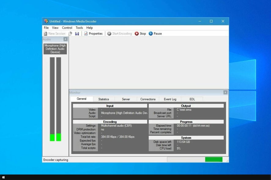 windows media encoder