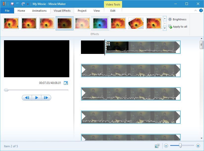 windows movie maker visual effects how to install windows movie maker