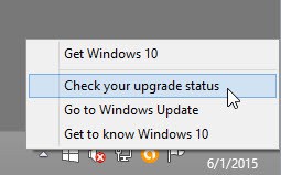 Get Windows 10 icon Check your upgrade status