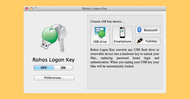 Rohos Logon USB Lock key