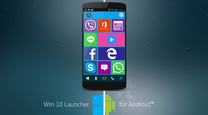 Win 10 Launcher Android