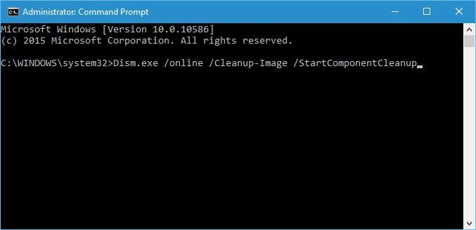 startcomponentcleanup command
