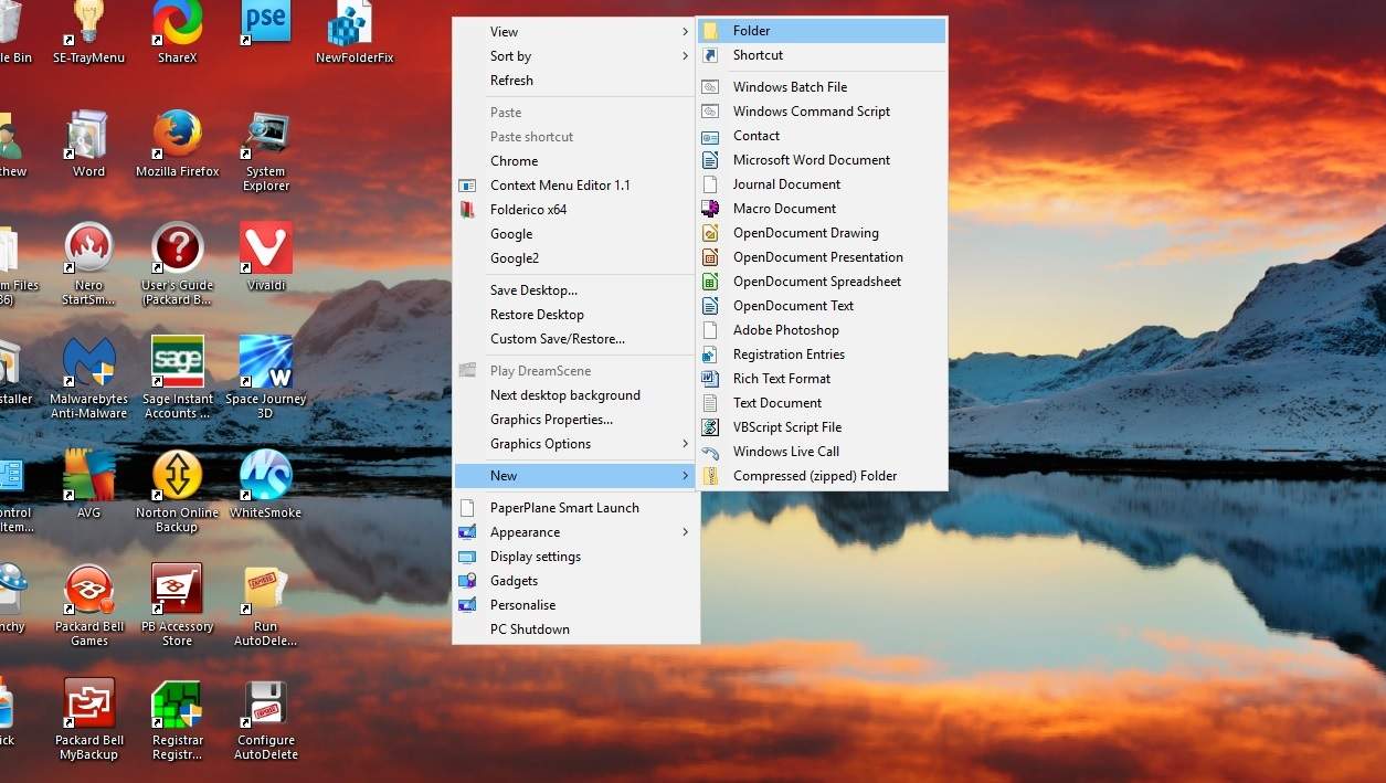 cannot create folders windows 10