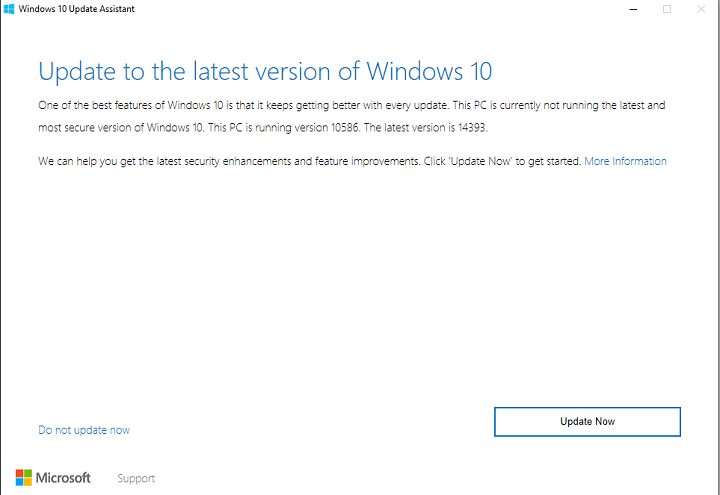 windows 10 anniversary update assistant