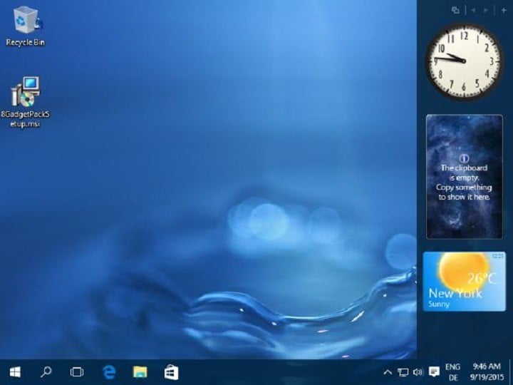 download gadgets for windows 10