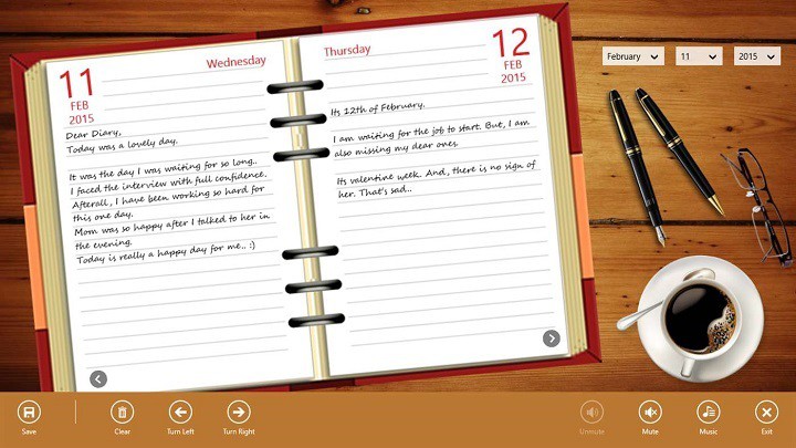 Dear Diary Windows 10 diary app