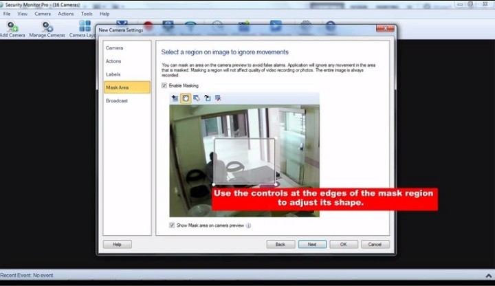 Security Monitor Pro video surveillance software