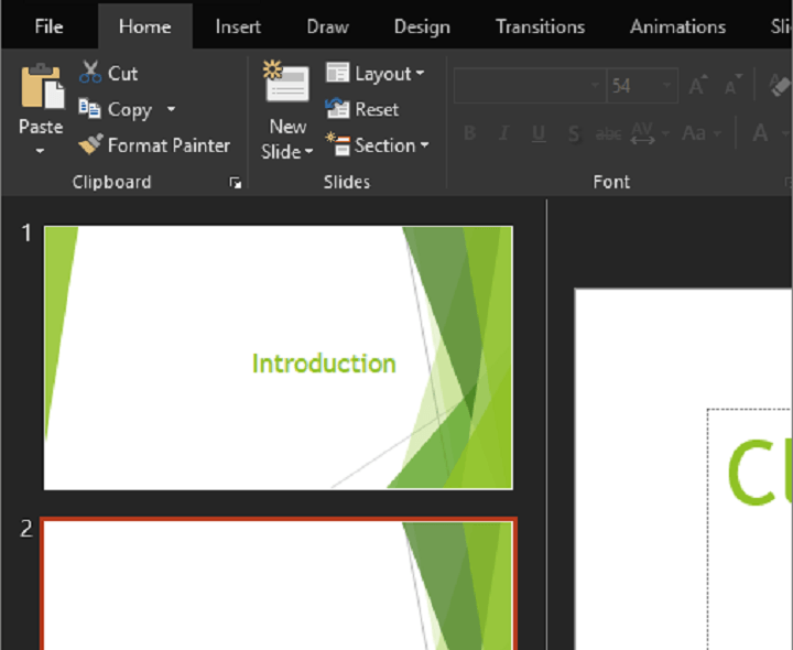 office 2019 black theme