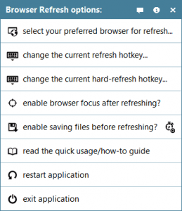 Use Browser Refresh to refresh caches of several browsers