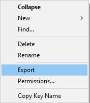 outlook data file cannot be accessed export registry