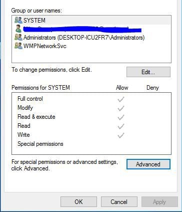 outlook data file cannot be accessed permissions