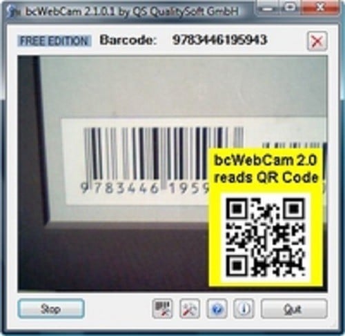 BcWebCam barcode scanner windows 10