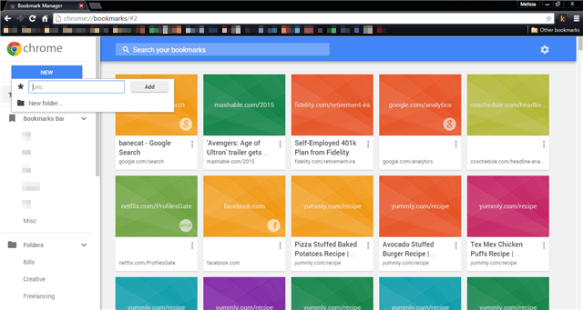 Chrome Bookmarks Manager