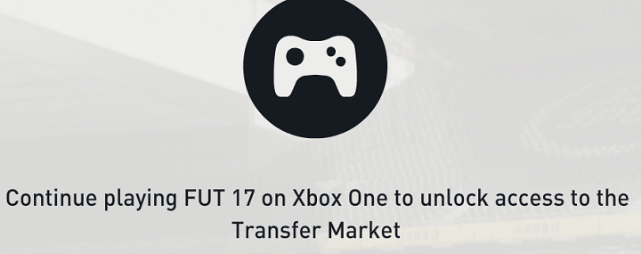 FIFA 17 transfer market issue