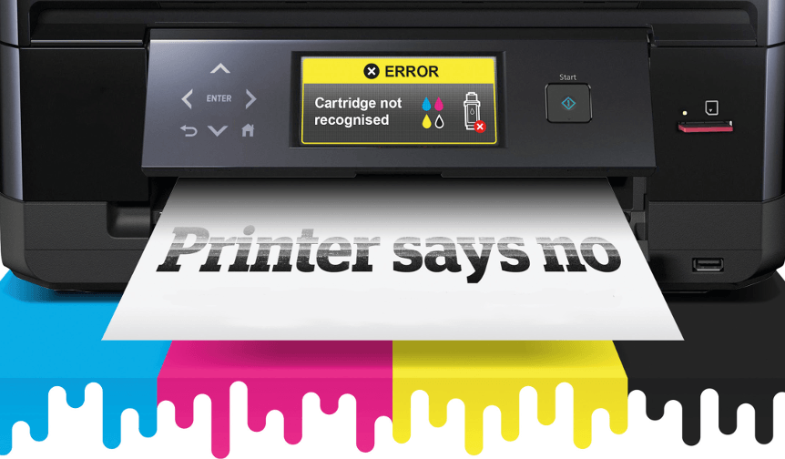 non HP printer cartridge issues