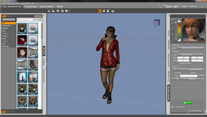 Daz Studio 3d software, free download