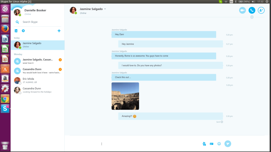 a message from skype ceo