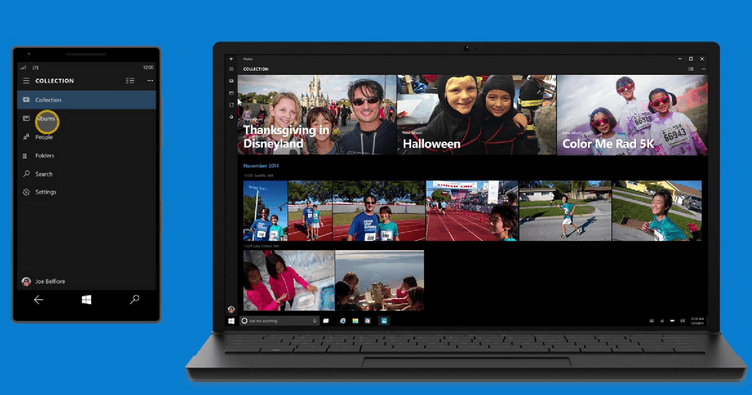 Windows 10 Photos app new interface