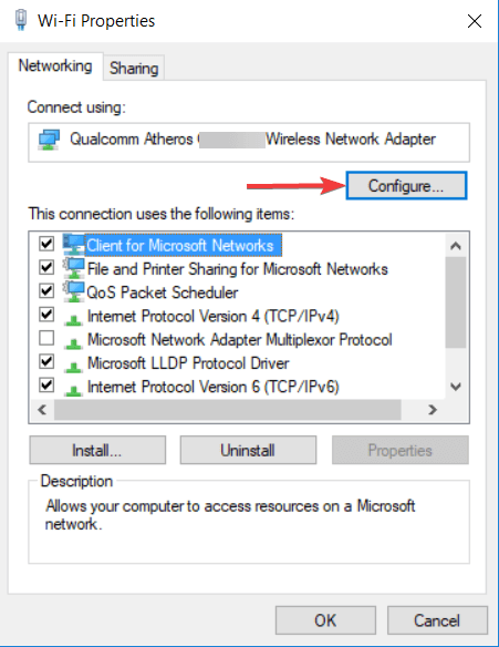 configure network adapter dns server not available