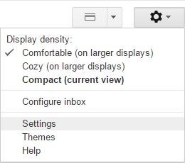 settings gmail