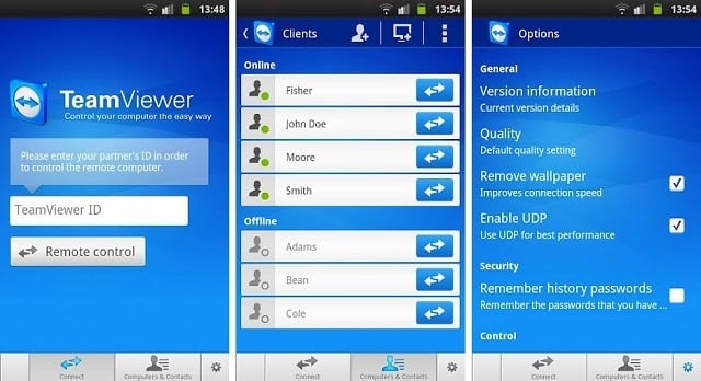 setup teamviewer android