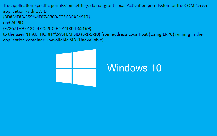 10016 ошибка windows 10