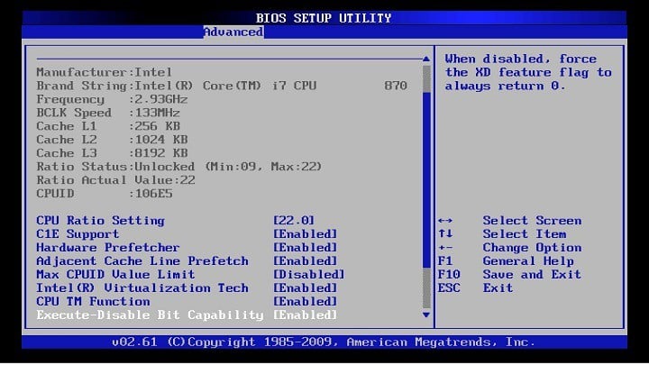 american megatrends bios update aser