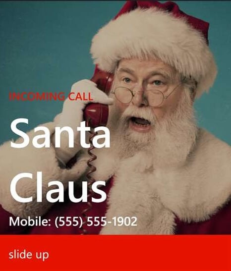 call santa app