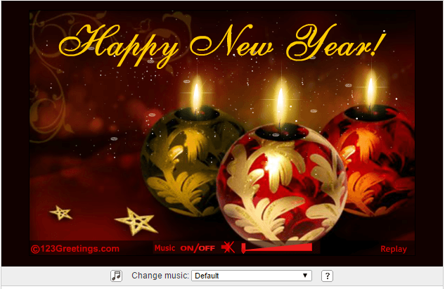new year card online