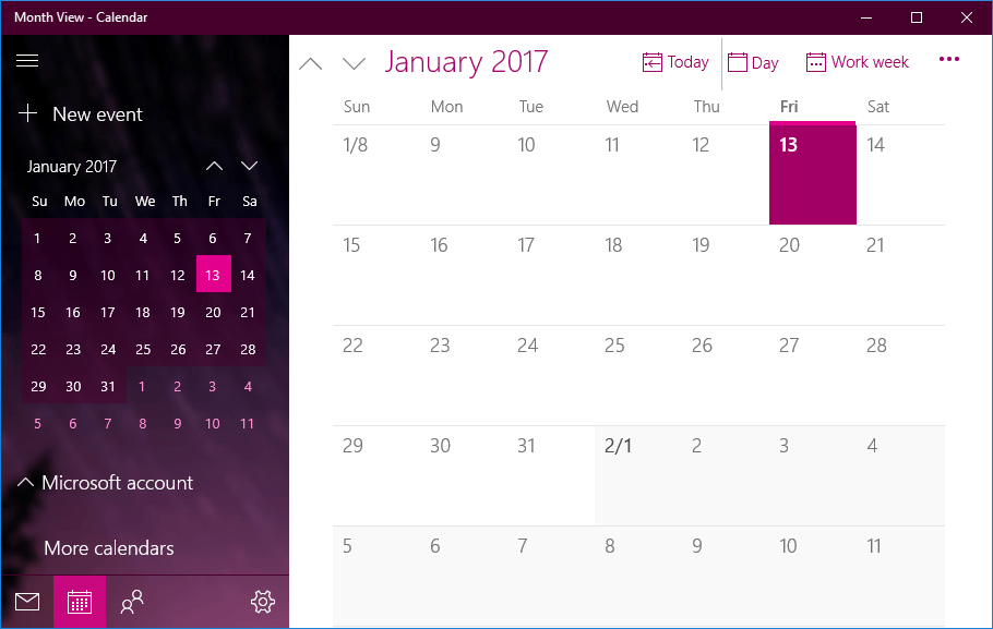 calendar noti. not shown