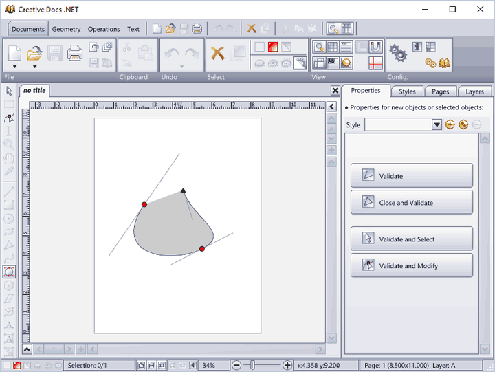 Graphic vector software