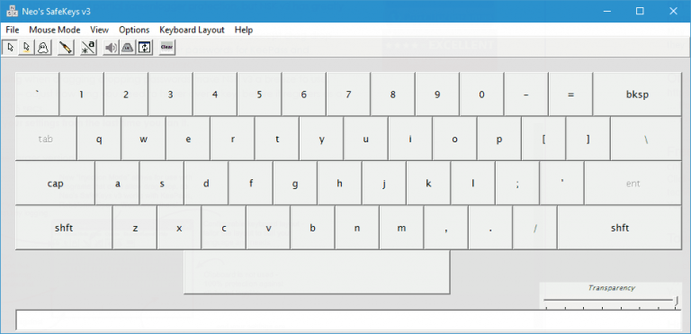 using the tab feature on a virtualkeyboard