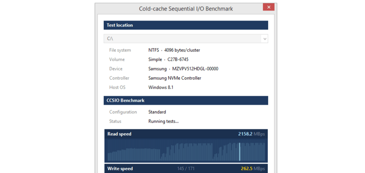 7 windows test tool a CCSIO for drive powerful Benchmark is speed testing tool