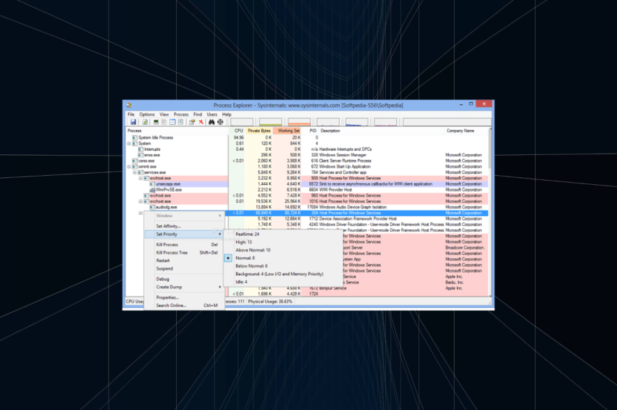 download and open Process Explorer in Windows 10