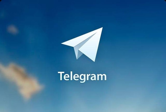 A logo of Telegram; a cloud-based messaging app.