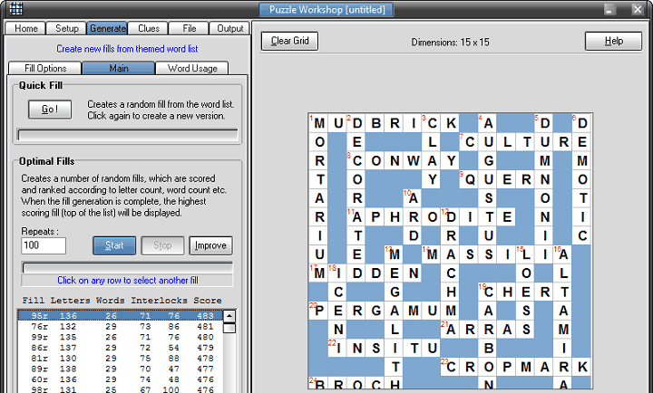 Crossword Forge, Software